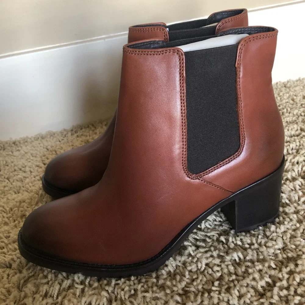 Clarks mascarpone boots - tan leather - Picture 3 of 4